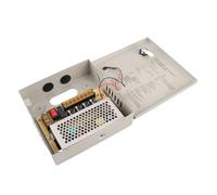 AMONIDA Boîtier D'alimentation CCTV, Conception Sécurisée, Jonction D'alimentation 12V pour la de sécurité et L'éclairage LED, Boîte Métallique, Prise Ca