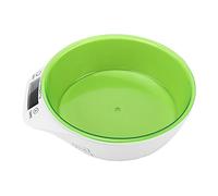 AMONIDA Bol de Balance de Nourriture pour Animaux de Compagnie, Bol de Mesure Numérique Précis pour Aliments pour Animaux de Compagnie, Chats et Chiens, Matériau ABS 7,1x8,3 Pouces (Green)