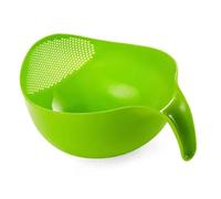 AMONIDA Bol de Passoire pour Lave-riz, Passoire en Plastique Confortable pour Quinoa et Cuisine Domestique, 29x20x15cm (Grand Vert)