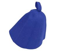AMONIDA Bonnet de Séchage de Cheveux pour Une Absorption Rapide de l'eau et Une Protection Contre la Chaleur, Chapeau de Sauna en Laine pour Hommes et Femmes, Confortable et Respirant, 1 unité (Blue)