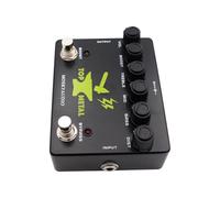 AMONIDA Boost Pedal Guitar Effects Metal Puissant avec EQ 3 Bandes pour Performance de Guitare Électrique Alliage D'Aluminium Noir 1 Unité