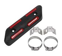 AMONIDA Bouclier Thermique D'éChappement Gilet Pare-Balles Conception éLéGante et LéGèRe Bouclier Thermique Anti-BrûLure (Rouge)