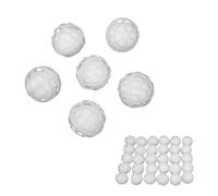 AMONIDA Boule D'aquarium Filtrante, Boules Bactériennes pour la Purification et la Filtration de l'eau dans Les Aquariums, 30 Pièces, Fibres de PVC et de Polyester