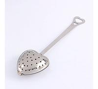 AMONIDA Boule de passoire à thé, infuseur à thé cuillère en Forme de Coeur en Acier Inoxydable Facile à Nettoyer 5,51 Pouces, pour Bureau de Cuisine