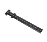 AMONIDA Boussole en Alliage D'aluminium et Métal pour le Travail du Bois, avec Module de Limite Réglable pour un Dessin de Ligne Précis, 14 Pouces (BLACK)
