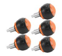 AMONIDA Boutons à Ressort Universels pour Vélo d'exercice, 5 Pièces, Goupille de Traction, Remplacement Durable pour équipement de Fitness, Gymnastique à Domicile (Noir et Orange)
