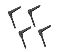 AMONIDA Boutons de Machine Réglables en Acier Inoxydable pour Angle de Rotation du Levier limité, Lot de 4 Poignées Universelles à Filetage Mâle pour Diverses Applications de Machines, Filetage Mâle