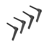 AMONIDA Boutons de Machine Réglables en Acier Inoxydable pour Angle de Rotation du Levier limité, Lot de 4 Poignées Universelles à Filetage Mâle pour Diverses Applications de Machines, Filetage Mâle