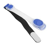 AMONIDA Brassard de sécurité LED, Bracelet en Silicone Réfléchissant Réglable avec Lumière Clignotante pour la Course de Nuit, le Cyclisme, la Marche, les Sports de Plein Air (BLUE)