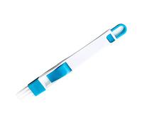 AMONIDA Brosse de Nettoyage 2 en 1 avec Pelle à Poussière, Essentielle pour Les Coins et Les Crevasses de la Cuisine, du Bureau et de la Maison, Matériel D'application Durable (Blue)