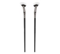 AMONIDA Brosses à Mascara en éventail Efficaces, Conception à Double Couche, Empêche L'agglutination et Améliore les Cils Inférieurs pour les Amateurs de beauté 2 X Brosses en éventail