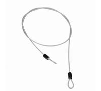 AMONIDA Câble de Verrouillage en Fil D'acier, Boucle de sécurité Haute sensibilité, Câble de Verrouillage de Vélo pour les Propriétaires de Vélo et de Scooter, Noir/rouge, 2 Pièces (SILVER)