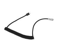 AMONIDA Câble enroulé de Type C, Charge Rapide et Durable, Câble d'alimentation à Déclencheur USB C pour Alimentation de Caméra BMPCC 4K 6K, 1x