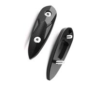 AMONIDA Cache de Trou de Rétroviseur de Moto, Ajustement Direct (BLACK)