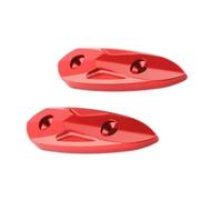 AMONIDA Cache de Trou de Rétroviseur de Moto, Ajustement Direct (rouge)