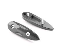 AMONIDA Cache de Trou de Rétroviseur de Moto, Ajustement Direct (SILVER)