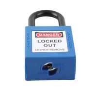 AMONIDA Cadenas de sécurité 38mm, Cadenas de Consignation isolé pour (BLUE)
