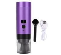 AMONIDA Cafetière Portable 3 en 1 2600mAh Système de Chauffage 90°C | Boîtier PC ABS, Acier Inoxydable 304, Utilisation au Bureau, en Camping, Grandes Petites Capsules de café Moulu, Cafetière