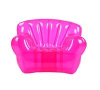 AMONIDA Canapé Gonflable Transparent (Rouge)