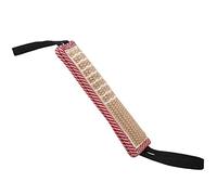 AMONIDA Canne de Dressage pour Chien, Jouet de Traction en Coton et Lin Durable pour Morsure de Déchirure, Exercice de Conduite de Proie pour Chiens Actifs, Beige 11,8 X 2,8"