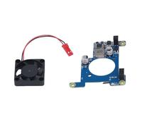 AMONIDA Carte d'extension PoE Hat pour RasPi 4 4B 3B Plus 2B, avec Ventilateur de Refroidissement du Dissipateur Thermique, Prise en Charge du Réseau PoE 802.3af/at Standard Power Over Ethernet Hat
