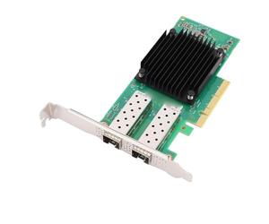 AMONIDA Carte Réseau Ethernet 2 Ports PCIe 3.0 X8 Double Ports 25G SFP28 avec 5 Adaptateurs de Serveur Basse Consommation à Puce en, Idéale pour la Virtualisation des Centres de Données