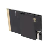 AMONIDA Cartouche Flash 1000 en 1 Black Gold pour PC Engine et TurboGrafx 16, Cartouche de Jeu de Carte Mémoire Compacte pour Jeux NTSC et PAL, Carte de Console de Jeu Portable