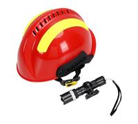 AMONIDA Casque de sécurité de Sauvetage en PC 11,8 6,3 Pouces pour Mineurs de Chantier de Construction, Pompiers, Lampe Frontale Amovible Conforme aux Normes de Protection, Ajuste