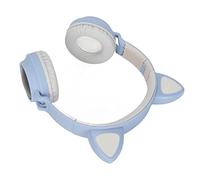 AMONIDA Casque Gaming Oreilles de Chat, LED Lumineux Casque Pliable pour