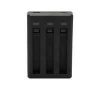 AMONIDA Chargeur de Batterie 3 Canaux Hub de Chargeur Rapide Intelligent pour Caméra One X2 avec Indicateur LED, Design Compact, 1 X