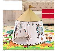 AMONIDA Château de Princesse Tente pour Enfants, Grande Aire de Jeux | Matériau peau de pêche, léger et portable, utilisation intérieure et extérieure