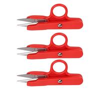 AMONIDA Ciseaux à Fil en Acier Inoxydable, Coupe Tranchante, Petits Ciseaux à Coudre pour Tissus, Fils de Pêche, 3 Pièces pour la Maison