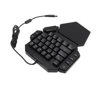 AMONIDA Clavier de Jeu à Une Main avec Interrupteur Bleu à 35 Touches et Rétroéclairage RVB pour Les Joueurs sur PC, Mini Clavier Portable