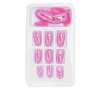 AMONIDA Coffin False Nails 24Pcs for Nail Art (#4)
