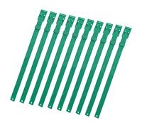 AMONIDA Collier de Chèvre Réglable en PU de 23 Pouces, pour Animaux de Ferme, Bétail, Vache, Cheval, Mouton, Marquage de L'état de santé, Paquet de 10 (Green)