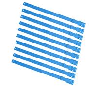 AMONIDA Collier de Chèvre Réglable en PU de 23 Pouces, pour Animaux de Ferme, Bétail, Vache, Cheval, Mouton, Marquage de L'état de santé, Paquet de 10 (Blue)