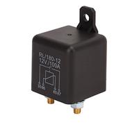 AMONIDA Commutateur de Charge de Relais de Démarreur pour des Performances Efficaces dans les Voitures Motos 100A 12VDC ABS Cuivre Argent 1 Unité (12V)
