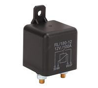 AMONIDA Commutateur de Charge de Relais de Démarreur pour des Performances Efficaces dans les Voitures Motos 100A 12VDC ABS Cuivre Argent 1 Unité (12V)