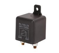 AMONIDA Commutateur de Charge de Relais de Démarreur pour des Performances Efficaces dans les Voitures Motos 100A 12VDC ABS Cuivre Argent 1 Unité (24V)