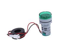 AMONIDA Compteur de Courant Numérique, Mini Ampèremètre Numérique pour une Mesure Précise du Courant, 220 V AC, Conception Durable, 1 unité (GREEN)