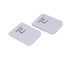AMONIDA Console de Jeu Carte Mémoire 1 Mo pour Jeu Haute Vitesse 1 Méga Console de Vidéo, Carte Mémoire de Remplacement avec un Design Portable et Léger, Idéale pour les Systèmes de Classiques (2PCS)