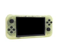 AMONIDA Console de Jeu Portable Rétro Haute Performance avec 128 Go de Mémoire pour Une Expérience de Jeu Ultime dans Un Format Portable (Jaune Transparent)