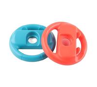 AMONIDA Contrôleur de Volant de Course Durable pour, Convivial, Améliore le Gameplay Réaliste, Lot de 2, Parfait pour les Enfants et les Adultes (Rouge Bleu)