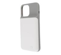 AMONIDA Coque de Chargeur de Batterie Mince 5 500 MAh pour 12 Pro, Banque d'alimentation Externe Puissante de 6,7 Pouces pour Les Amateurs de Musique, Matériau en Silicone Léger (White)