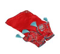 AMONIDA Costume Cheongsam Tang de Style Chinois pour Chiens et Chats de Petite et Moyenne Taille, Design élégant pour Fêtes et Mariages, Matériau en Coton Doux, 1 unité (M)