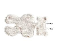 AMONIDA Coussin de Siège Respirant pour Poussette de bébé avec Design Ergonomique pour un Confort Optimal 1 Pièce (lapin)
