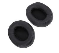 AMONIDA Coussinets d'oreille de Remplacement en Cuir protéiné, Mousse à Mémoire de Forme Haute densité, Ajustement Confortable pour Cloud Flight Core Mix Argent 2 Pièces (Black)