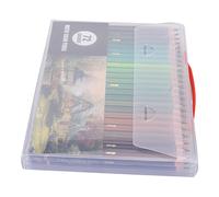 AMONIDA Crayons Aquarelle Professionnels aux Couleurs Vives, Fournitures D'art pour Colorier et Mélanger, 48 Pièces en Bois Massif (72 couleurs)