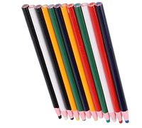 AMONIDA Crayons de Marquage Colorés pour Vêtements, 12 Pièces, pour Dessiner et Marquer Facilement les Tissus à Usage Domestique, écologiques et Pratiques