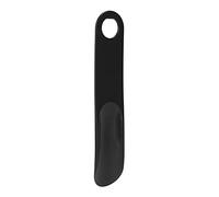 AMONIDA Cuillère à Chaussures Durable avec Poignée en Caoutchouc, Conception Portable pour les âges, Aide à Chaussures de Voyage 19,5 X 4 Cm (BLACK)